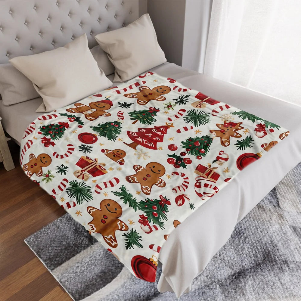 Cozy Christmas Throw Blanket