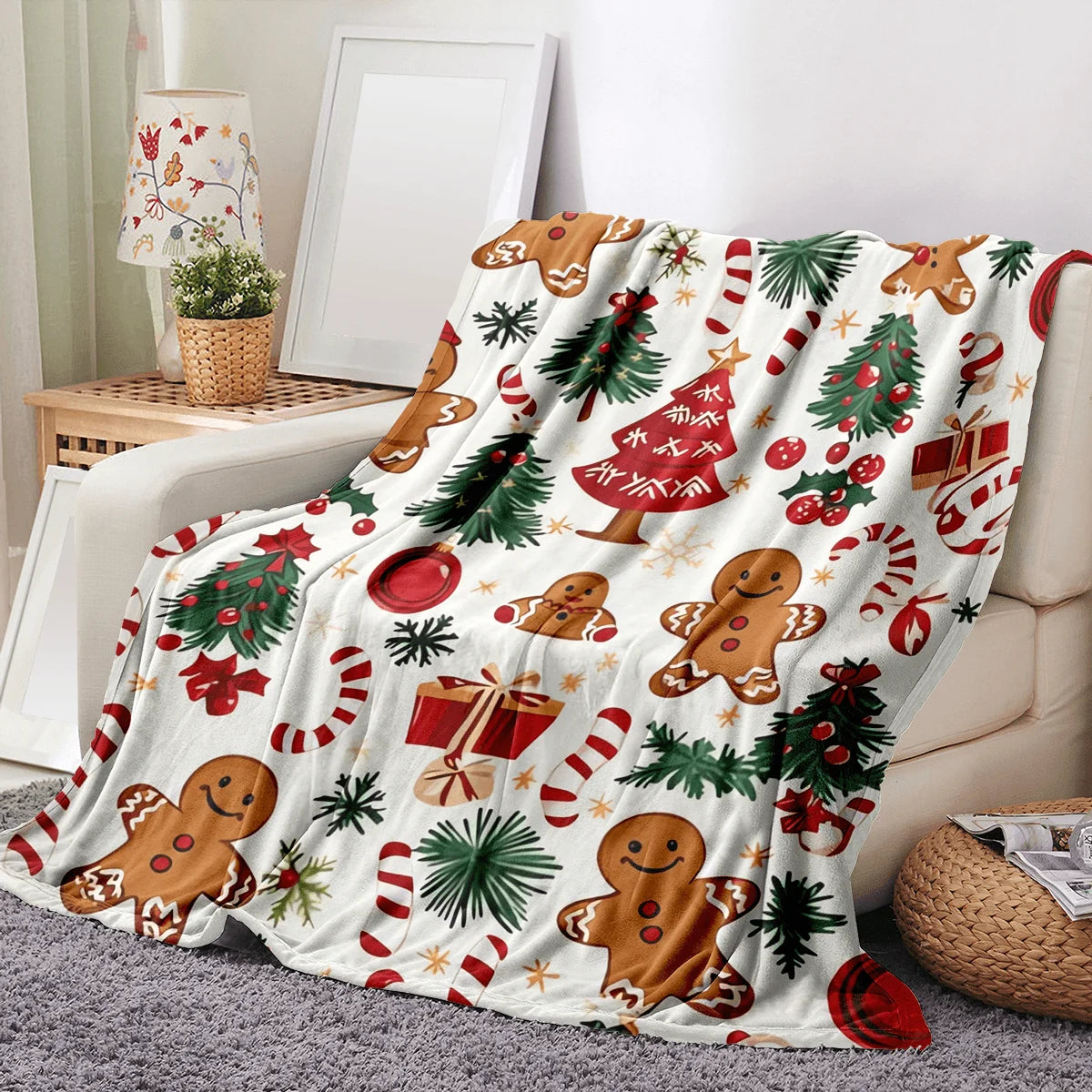 Cozy Christmas Throw Blanket